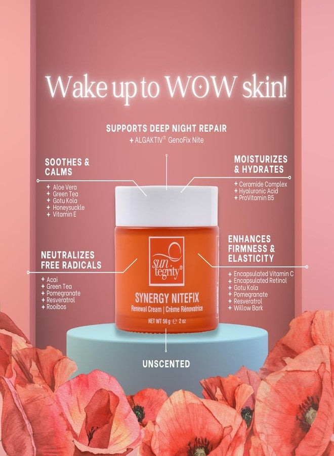 Suntegrity Synergy NiteFix - Renewal Cream, 2oz - use at night and wake up with Wow! skin. - Image 2